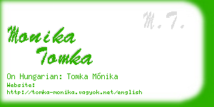 monika tomka business card