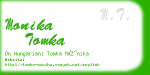 monika tomka business card